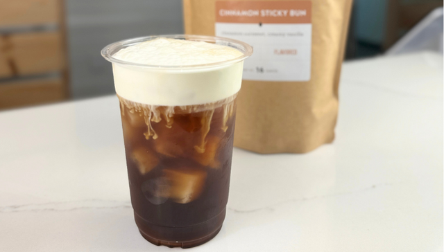 Cinnamon Sticky Bun Iced Coffee with Cold Foam Recipe