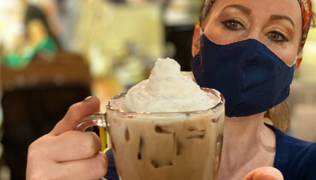 Frosted Mint Coconut Mocha Iced Coffee