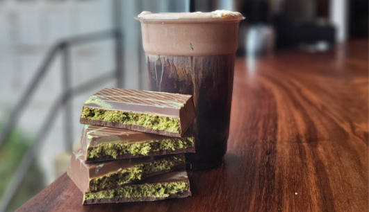 Recipe: Dubai Chocolate Cold Foam Coffee Chiller