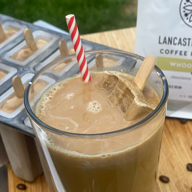Cold brew coffee with freezer pops 