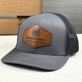 Lancaster County Coffee Roasters Black Baseball Hat Front View