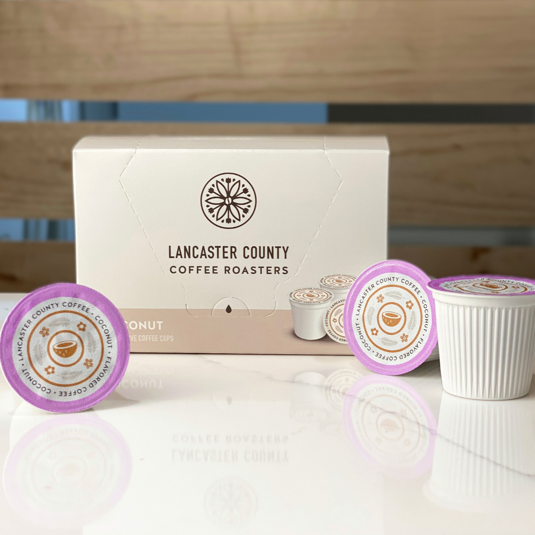 Coconut Flavored Coffee KCup with Toasted Notes - Lancaster County Coffee