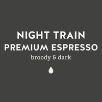 Night Train Premium Espresso - Broody & Dark Coffee- Lancaster County Coffee