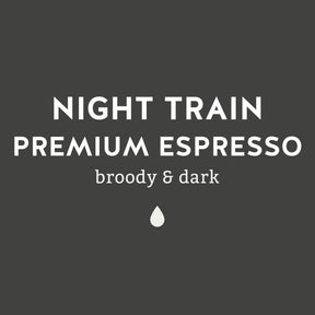 Night Train Premium Espresso - Broody & Dark Coffee- Lancaster County Coffee