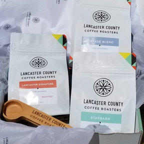 3 Bag Coffee Gift Box with Spoon - Lancaster County Coffee