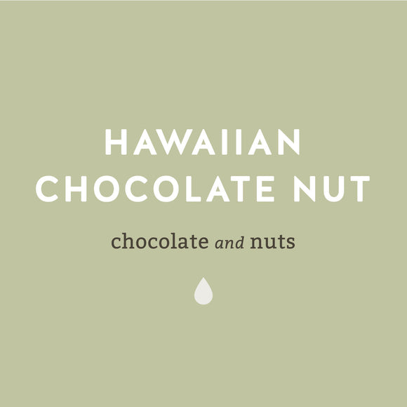 Hawaiian Chocolate Nut chocolate and nuts label
